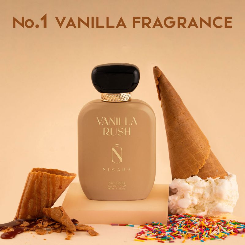 Nisara Vanilla Rush Ambery Vanilla Eau De Parfum 100ml - Image 2