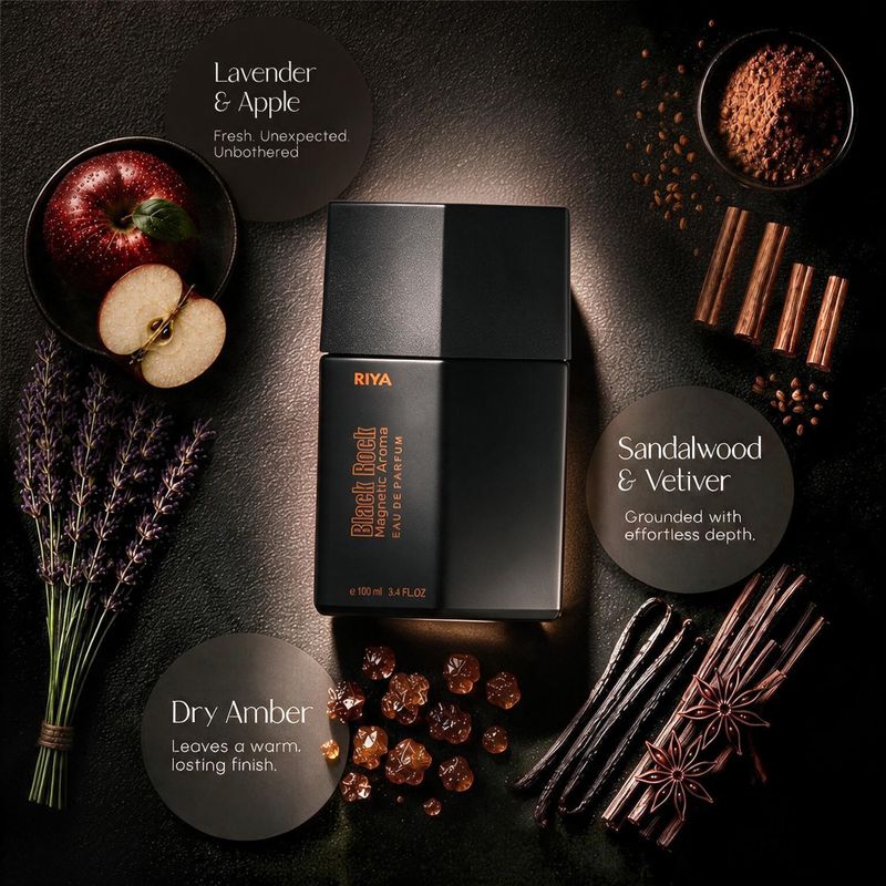 RIYA BLACK ROCK Magnetic Aroma Perfume 100ml - Image 4