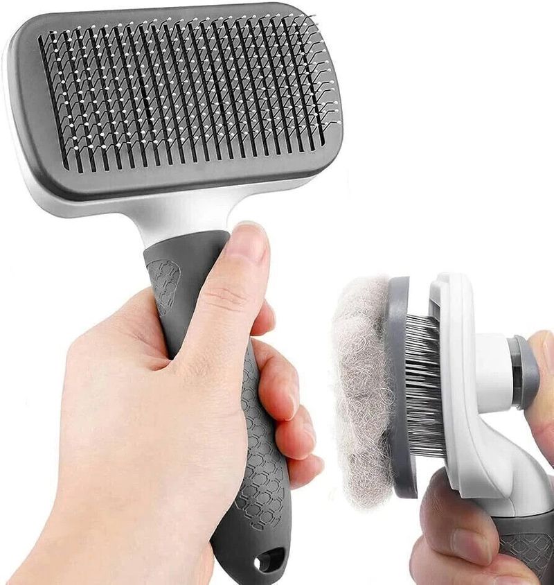 Paws Samrat Sleeker Thin Pin Comb Brush (Grey) - Image 3