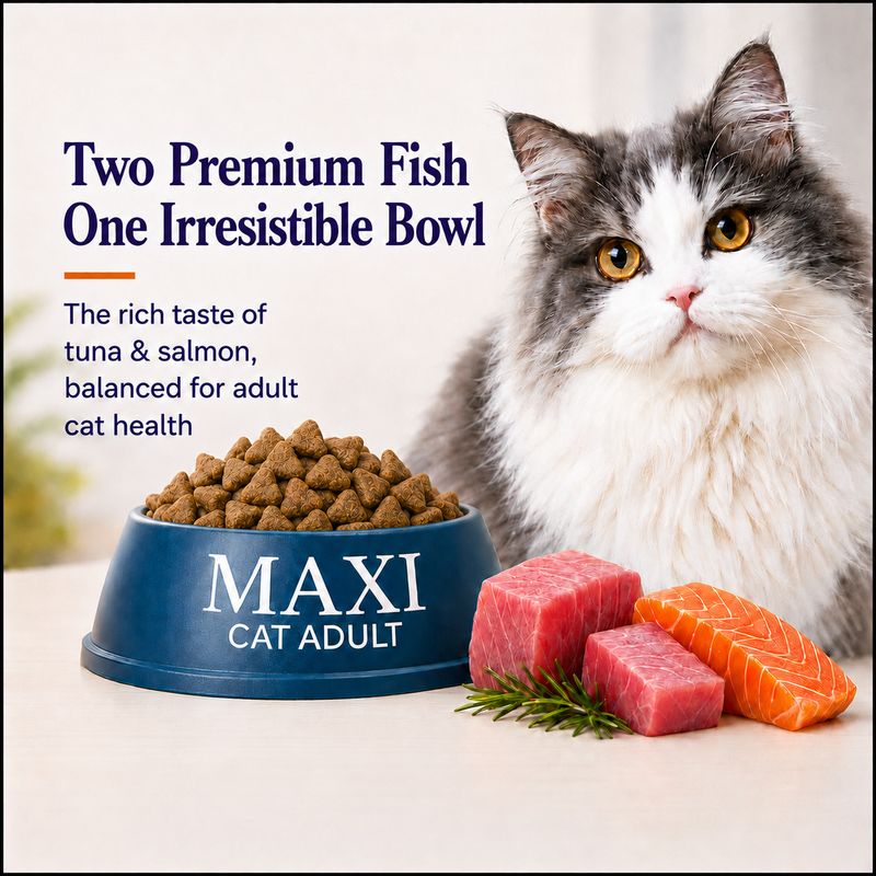 Maxi Tuna and Salmon 6.5 kg Dry Adult Cat Food - Image 6