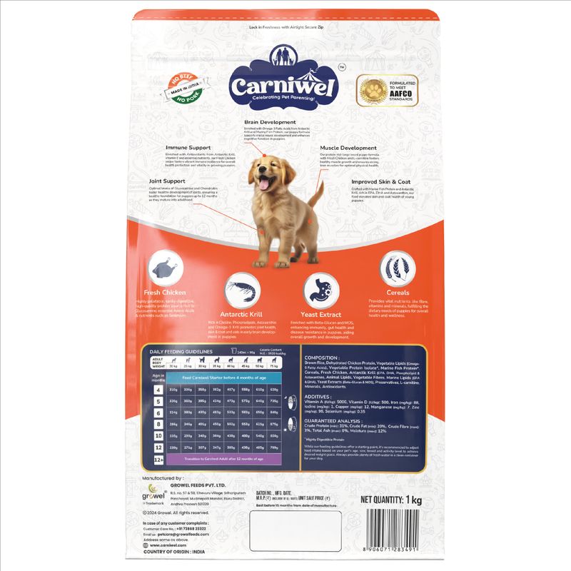 CARNIWEL Fresh Chicken Dry Dog Food 1 kg - Image 3