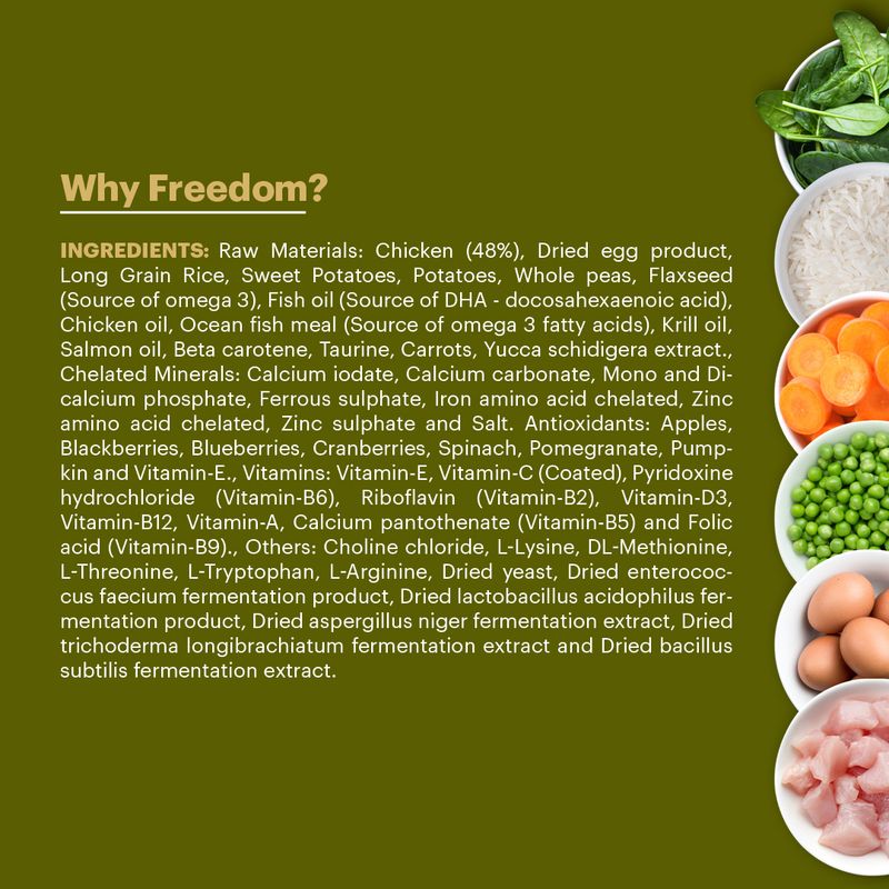 Signature Freedom Chicken and Rice 3 kg Dry Dog Food - Image 4