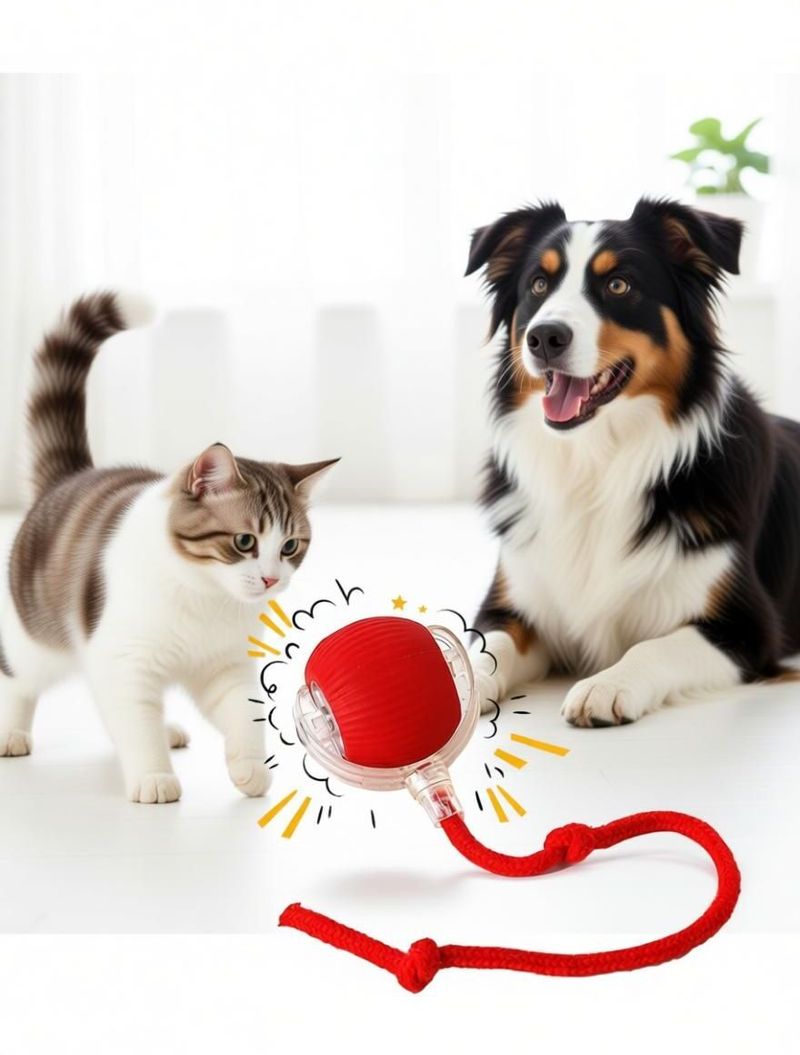 decorvaiz Smart LED Rotating Cat Toy Ball - Image 3