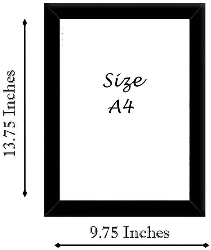 SHREE CRAFT Wood Wall Photo Frame (Black, 8 Photo(s), Simple A4 size Photo Frame Add Your Photo, Name & Message | Personalized Gift for Couples, Birthday & Home Decor Send | photos on (9079479982) And Get Digital Reprint) - Image 6