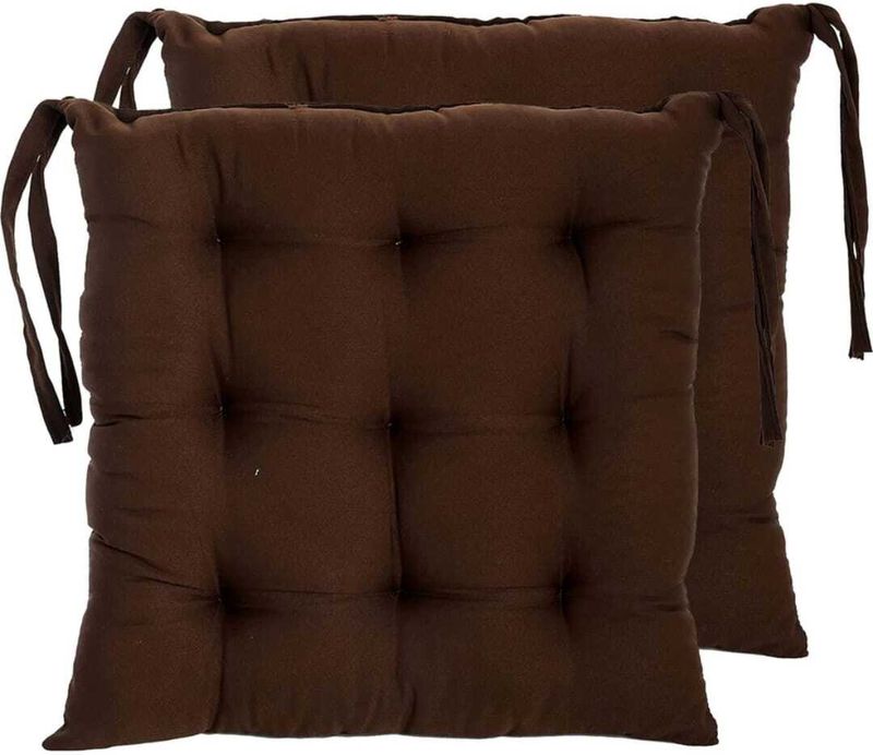 Zenvio Cotton Chair Pad Pack of 2 - Image 3