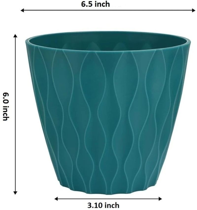 SKERA FLOWER POT 5PCS SET Plant Container Set (Pack of 5, Plastic...more - Image 6