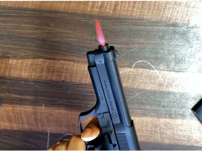 GLOBAL BROS ANTIOQUE 608 Heavy Metal Pistol Gun Lighter - Image 6