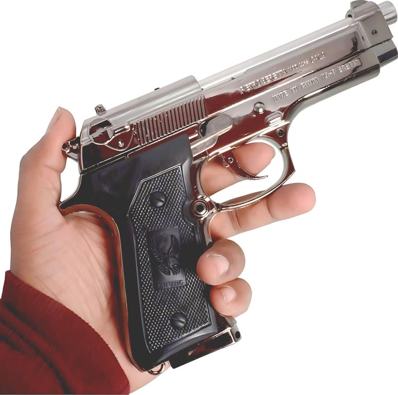Praliptha 608 Heavy Metal Pistol Shape Barrel Pull Back System - Image 3