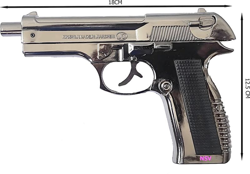 Praliptha 608 Heavy Metal Pistol Shape Barrel Pull Back System - Image 4