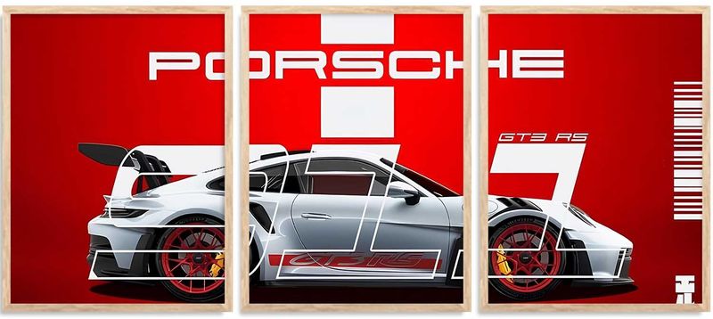 Hothouse Porsche 911GT3 RS Framed Poster - Image 4