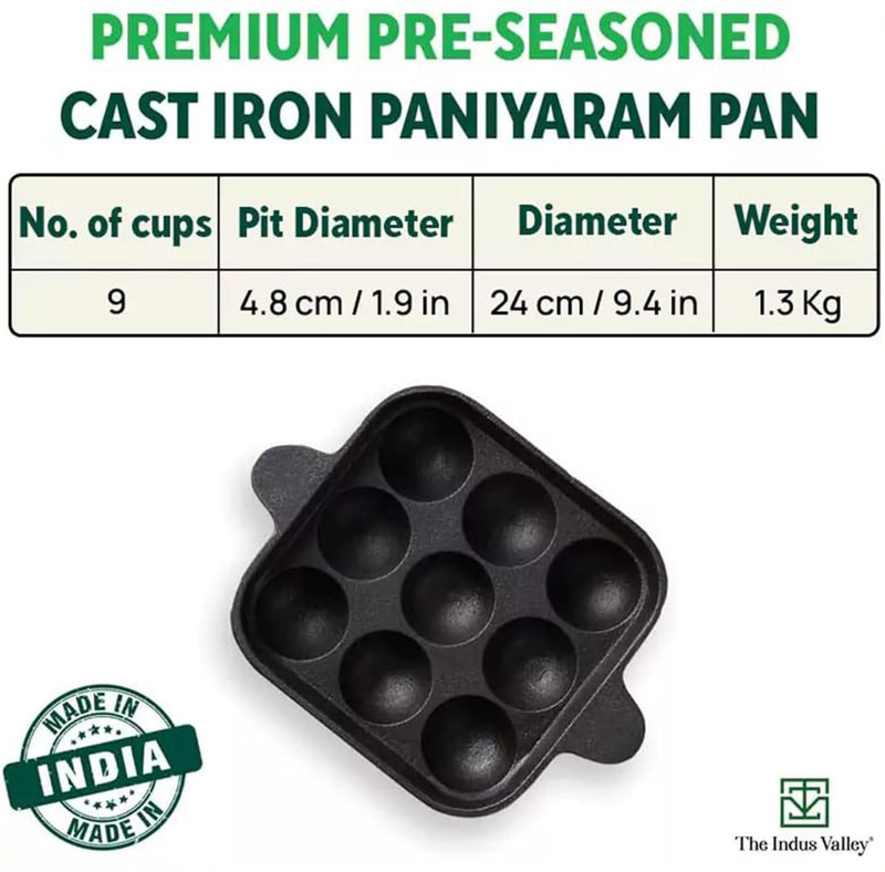Price History of The Indus Valley Pre-Seasoned Cast Iron Square ...