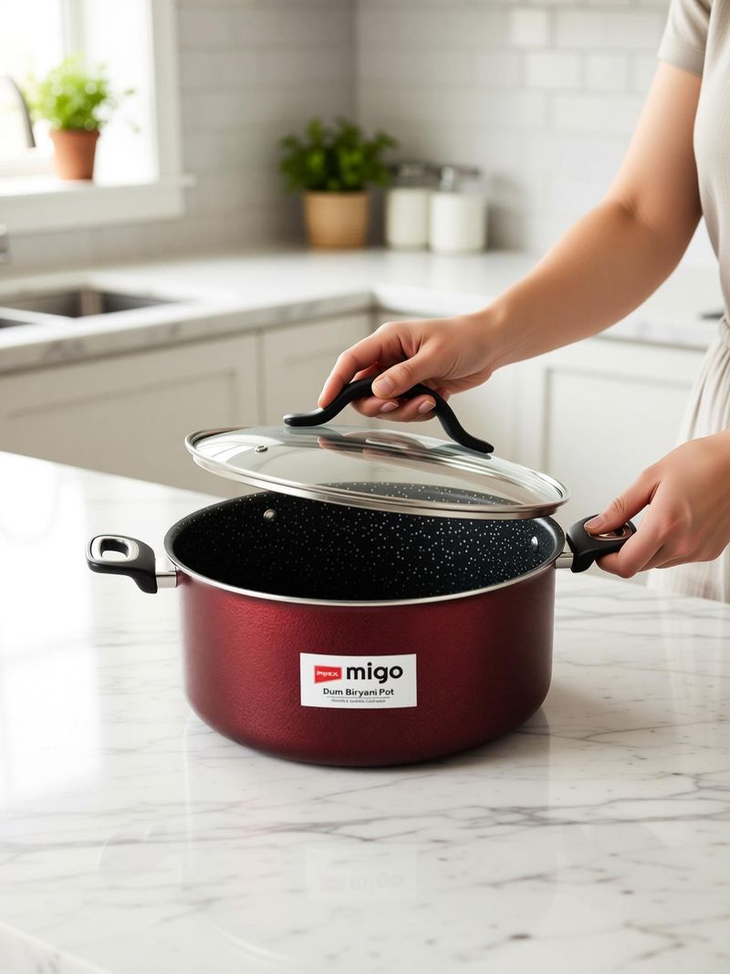 IMPEX 10L Non Stick Induction Base Dum Biryani Pot - Image 3