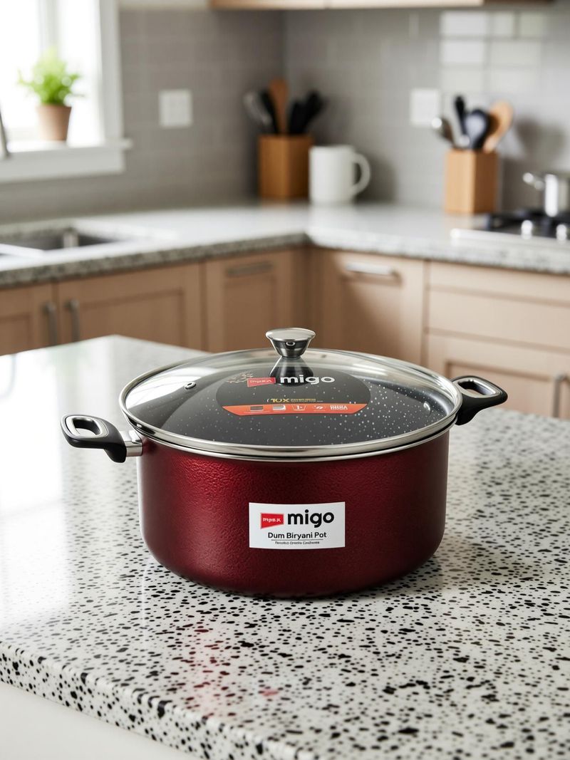 IMPEX 10L Non Stick Induction Base Dum Biryani Pot - Image 5