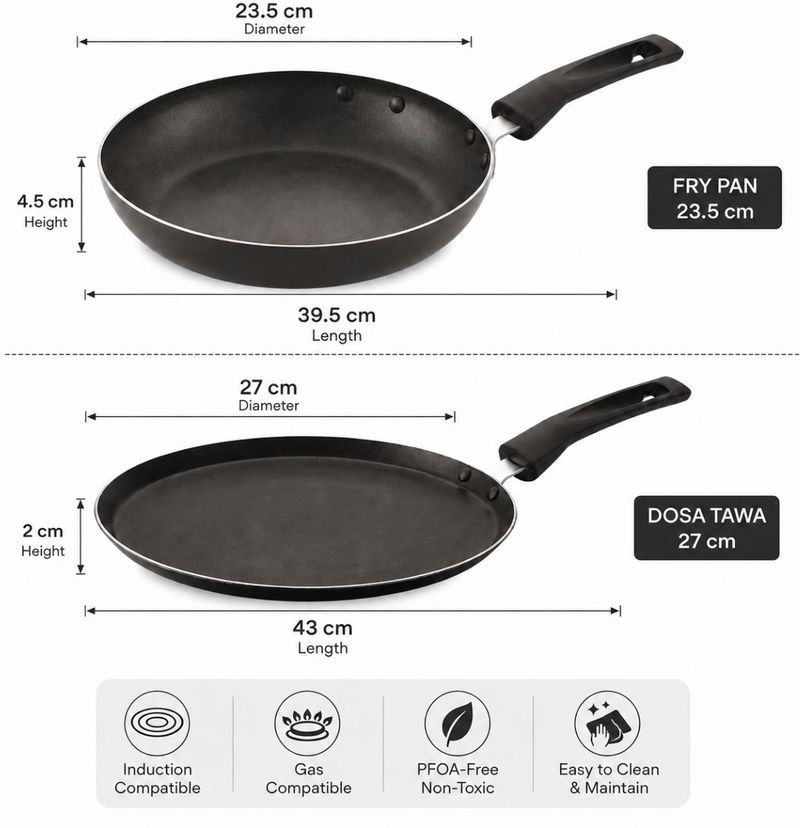 paasapahce Nonstick Dosa Tawa Combo Set - Image 4