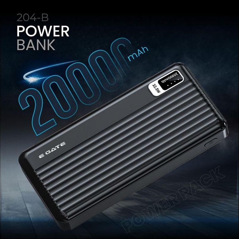 Egate 20000 माह 22.5 W Compact पॉकेट साइज़ पॉवर बैंक - Image 6