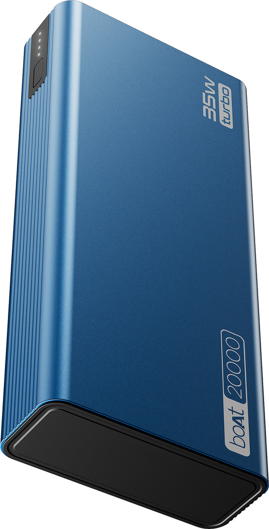 boAt 20000 mAh 35 W Compact Pocket Size Power Bank (Navy Blue, Lithium Polymer, Fast Charging, Quick Charge 3.0 for Mobile, Tablet, Earbuds, Smartwatc