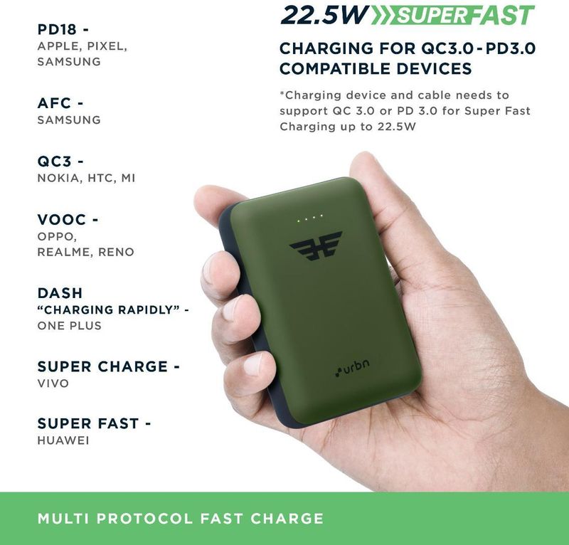 URBN 10000 mAh 22.5W Pocket Power Bank - Image 6