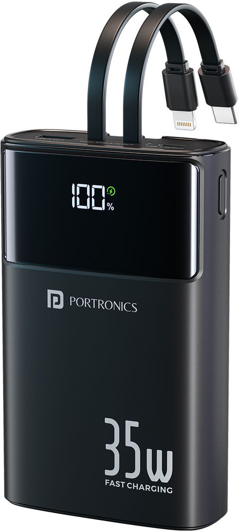 Portronics 20000 mAh 35W Black Power Bank - Image 2
