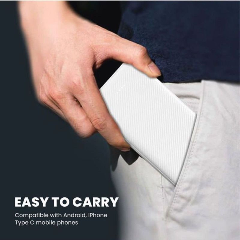 AMYTEL 10000 mAh 18W Compact Power Bank White - Image 4