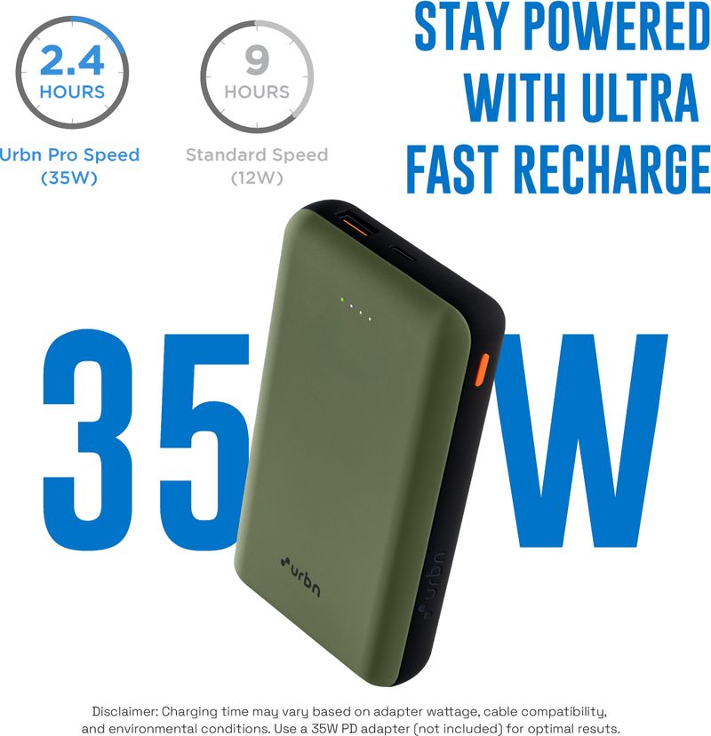 URBN 20000 mAh 35W Ultra Compact Power Bank - Image 6