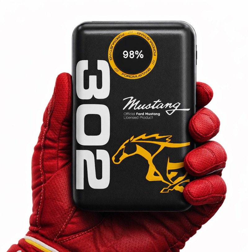 GOBOULT Mustang Ampvault V20 20000 mAh Power Bank Nitro Black, Lithium Polymer, Fast Charging for Earbuds, Mobile, Smartwatch, Speaker, Tablet, Trimme