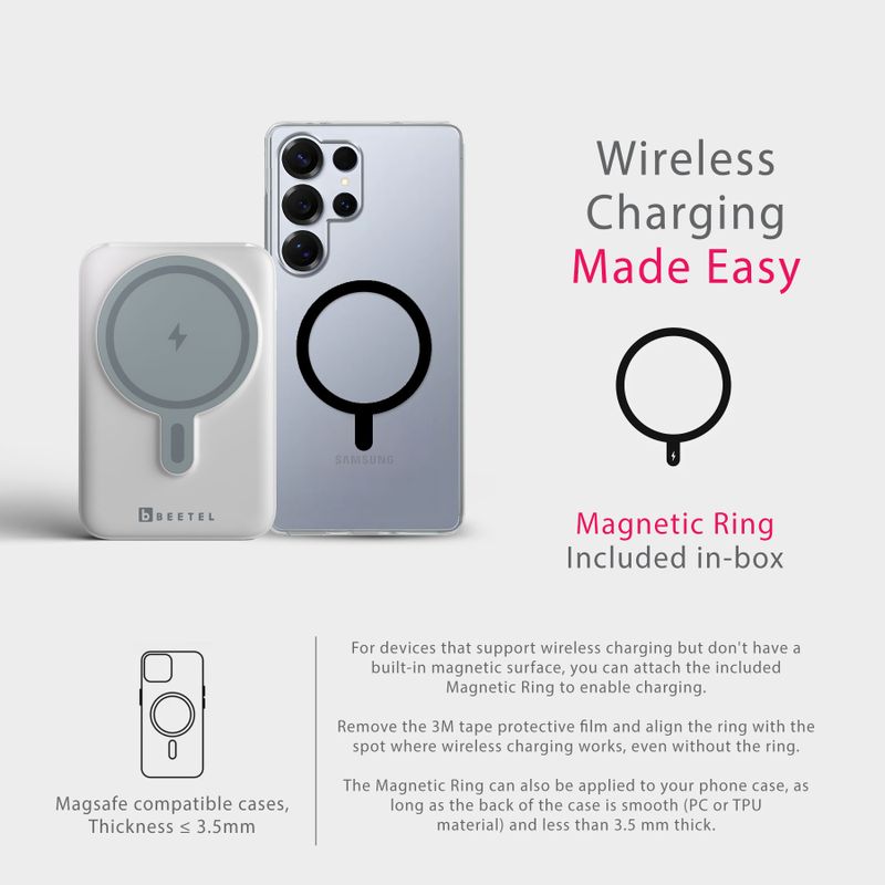 Beetel 10000 mAh 22.5W Wireless Charger - Image 3