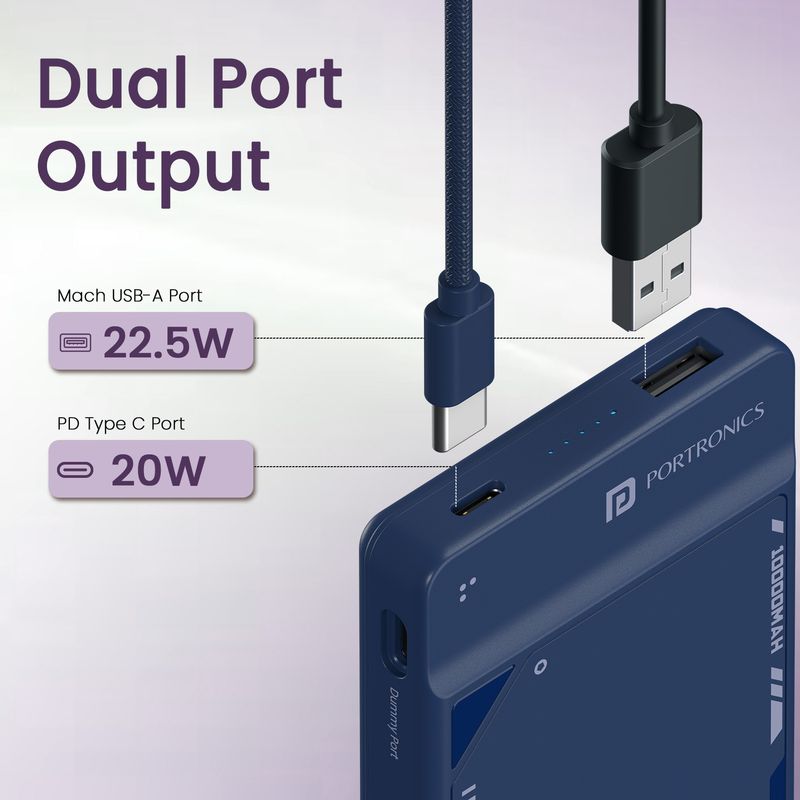 Portronics 10000 mAh 22.5W Compact Power Bank - Image 5