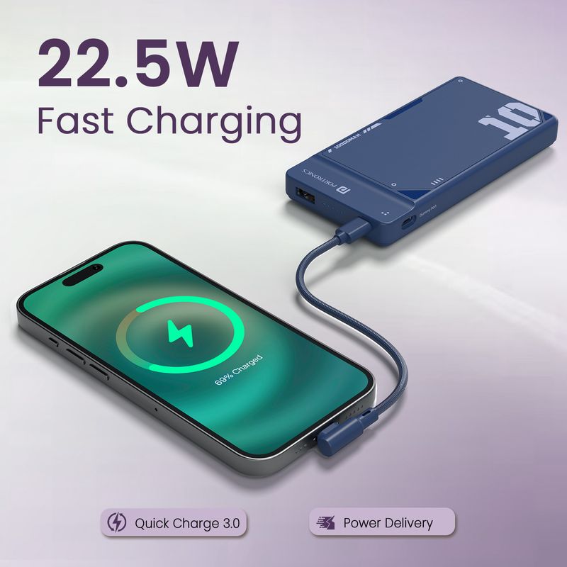 Portronics 10000 mAh 22.5W Compact Power Bank - Image 4