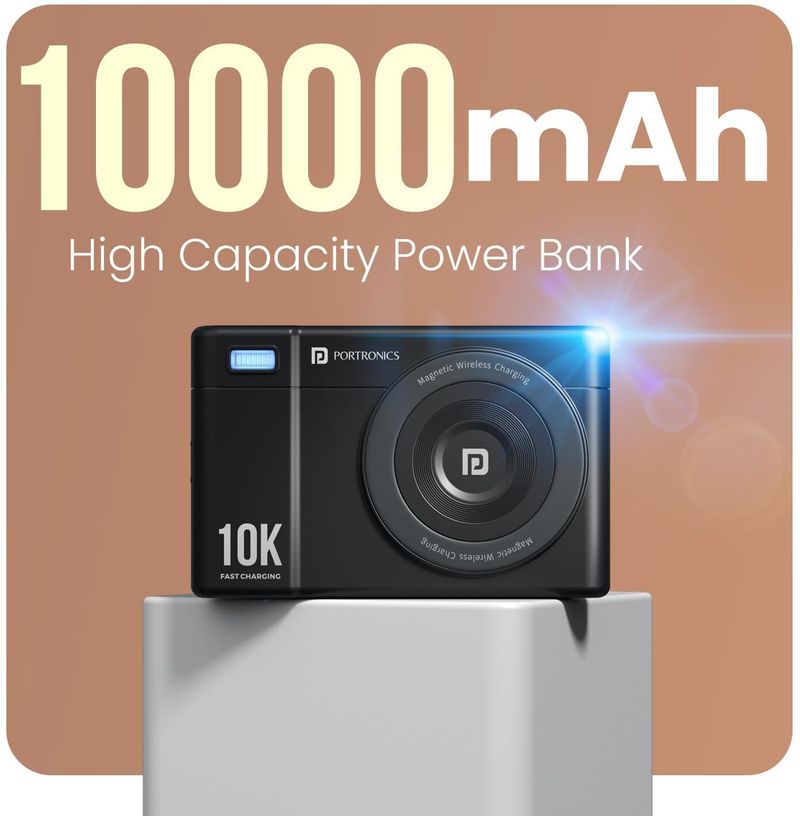 Portronics 10000 mAh 22.5W Wireless Power Bank - Image 4