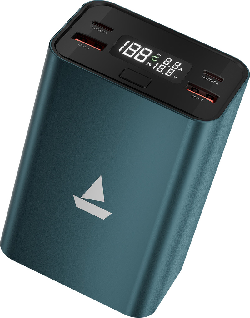 boAt 27000 mAh 160 W Power Bank Metalgun, Lithium-ion, Quick Charge 3.0, Power Delivery 3.0 for Earbuds, Laptop, Mobile, Smartwatch, Speaker, Tablet, 