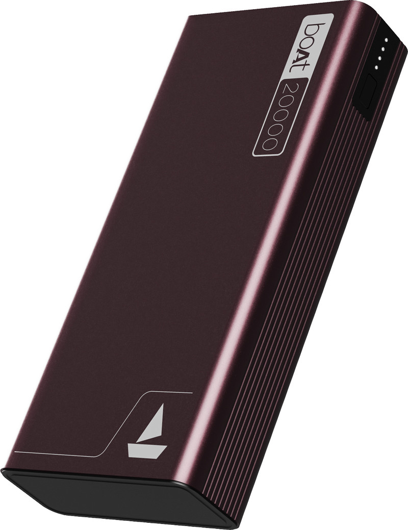boAt 20000 mAh 22.5 W Power Bank Burgundy, Lithium Polymer, Fast Charging, Quick Charge 3.0, Power Delivery 3.0 for Mobile, Tablet