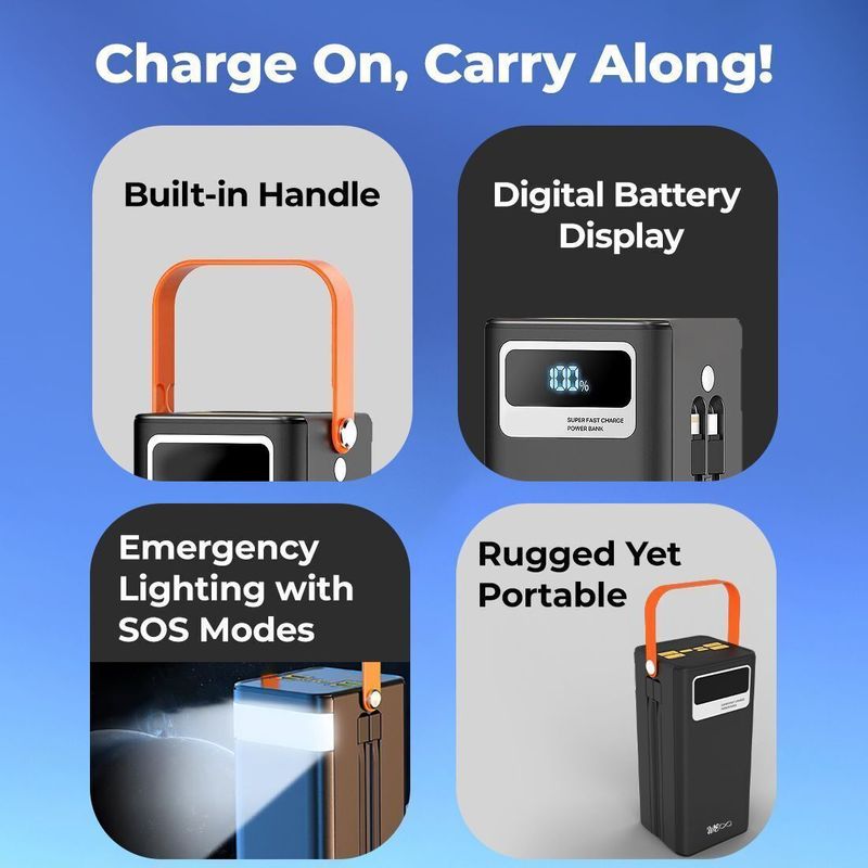 Walta Elite 50000 mAh 22.5W Power Bank Black - Image 5