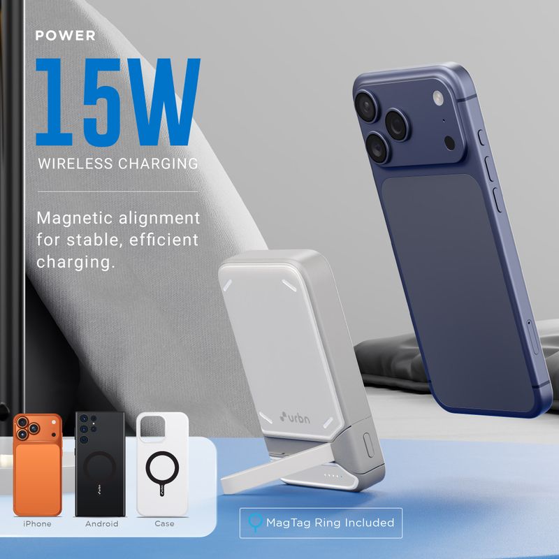 URBN 10000 mAh 22.5W MagSafe Power Bank - Image 3