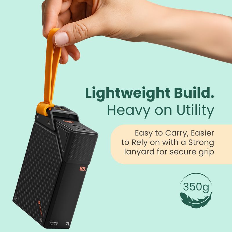 Portronics 20000 mAh 65W Compact Power Bank (Black) - Image 6