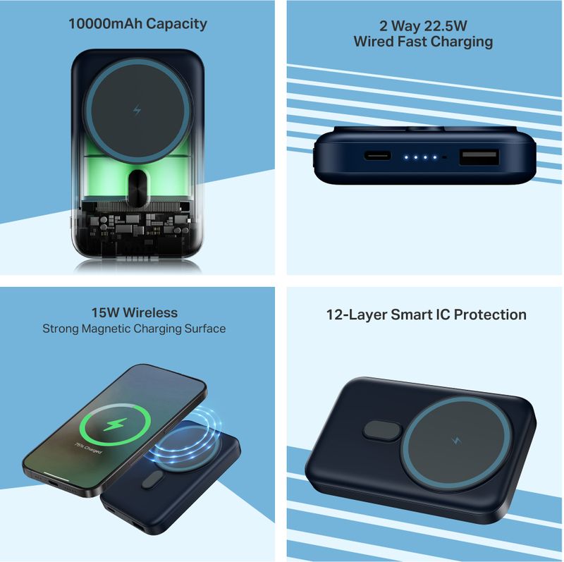 boAt 10000 mAh 22.5W MagSafe Power Bank - Image 3