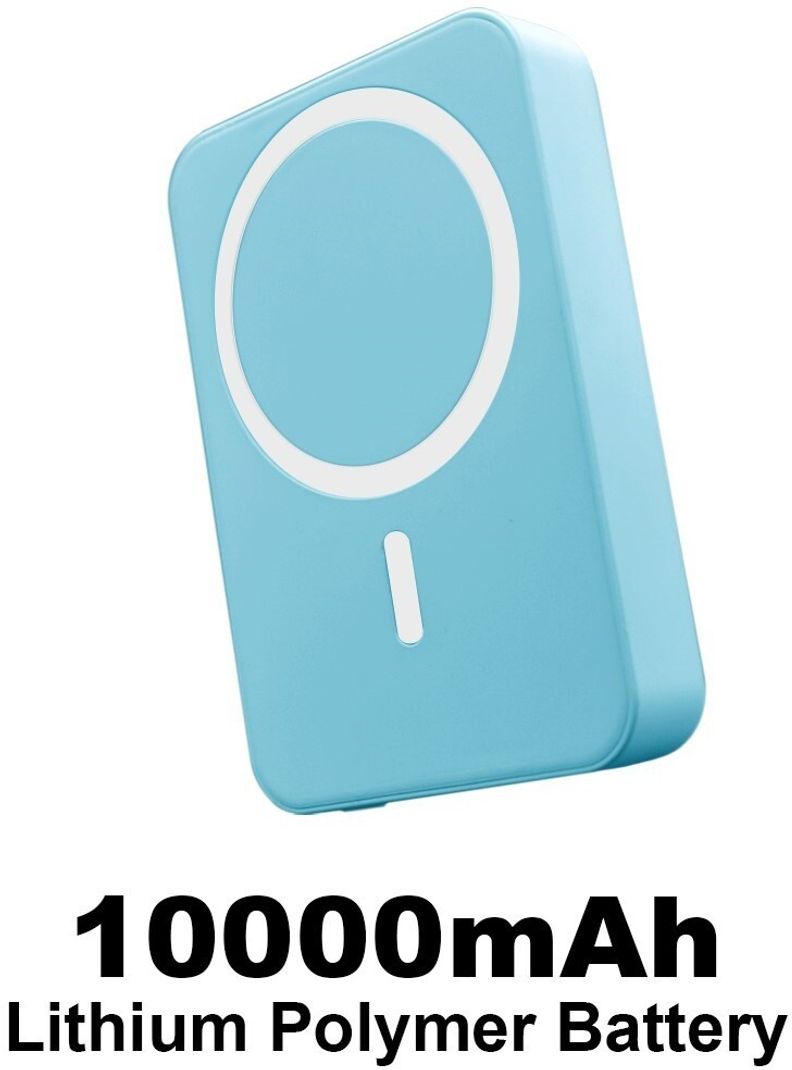 MIFRONICS 10000 mAh 22.5 W Wireless With MagSafe Compact Pocket Size Power Bank (Blue, Lithium Polymer, Quick Charge 4.0, Power Delivery 3.0, Fast Charging for Mobile) - Image 5