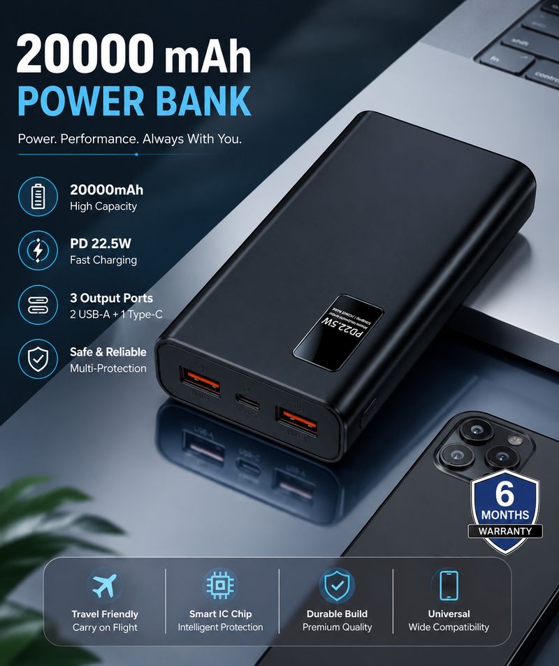 FAHIG 200000 mAh 22.5W Power Bank - Image 4