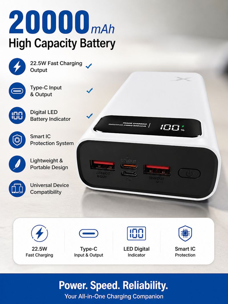 Zofia 20000 mAh 22.5W Compact Power Bank - Image 3