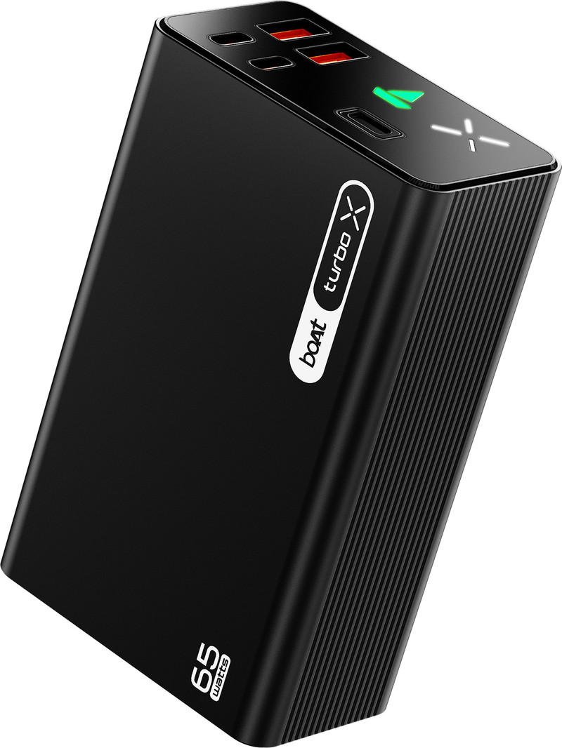 boAt 30000 mAh 65 W Power Bank (Onyx Black, Lithium Polymer, for Mobile, Tablet)