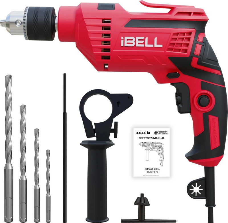 ibell 650w copper armature 2800 rpm 2 mode selector variable speed id13 75 impact pistol grip drill