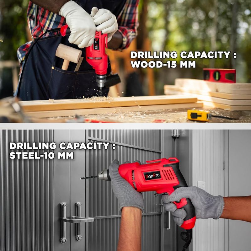 RanPra 10mm 600W Corded Drill Machine - Image 6