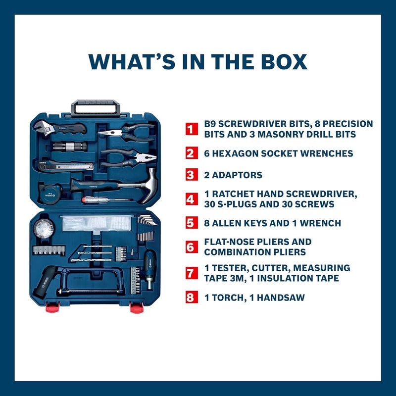 Bosch 108 Piece Tool Kit - Image 3