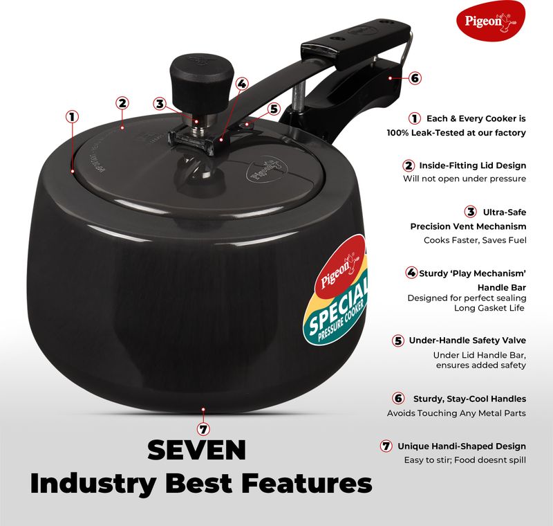 Pigeon Special Cook Plus 3L Induction Pressure Cooker - Image 4