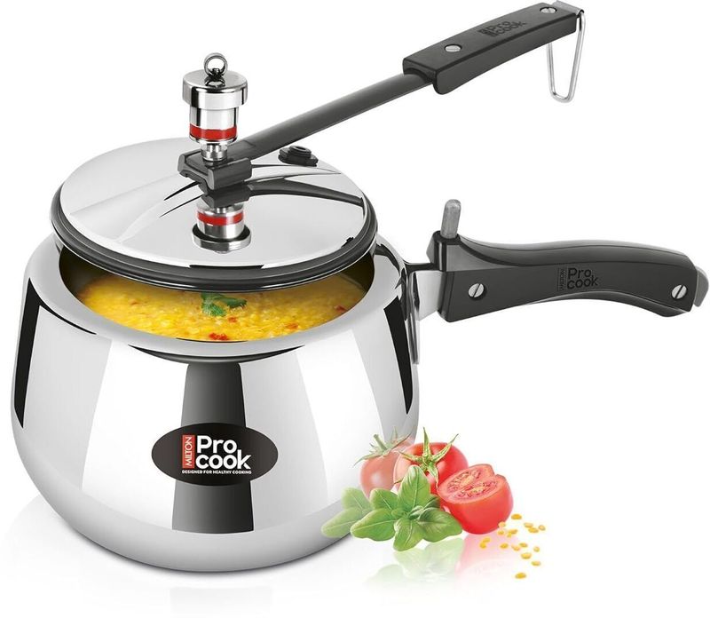 MILTON Pro Cook Triply Stainless Steel 3L Pressure Cooker - Image 2