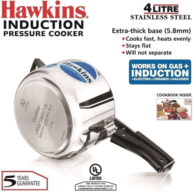 Hawkins 4L Induction Bottom Pressure Cooker - Image 4