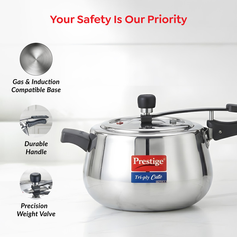 Price History of Prestige Cute Svachh 3 L Inner Lid Induction Bottom ...