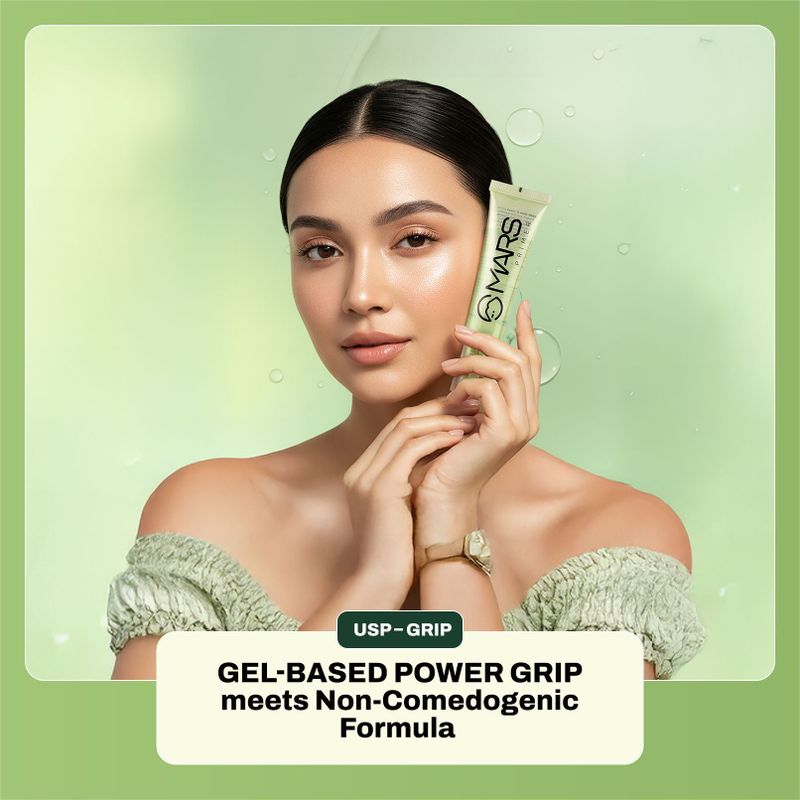 MARS Glow O' Clock Gel Primer for Face Makeup | Enriched with Green Tea Extracts Primer - 30 ml (Transparent) - Image 4
