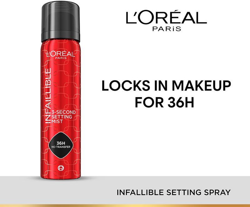 L'Oréal Paris Infallible 3-Second Setting Spray 75ml - Image 3
