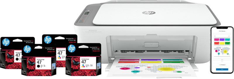 HP Deskjet Ink advantage Ultra 4826 All-in-one Multi-function WiFi Color Inkjet Printer (Color Page Cost: 81 Paise | Black Page Cost: 44 Paise) with C