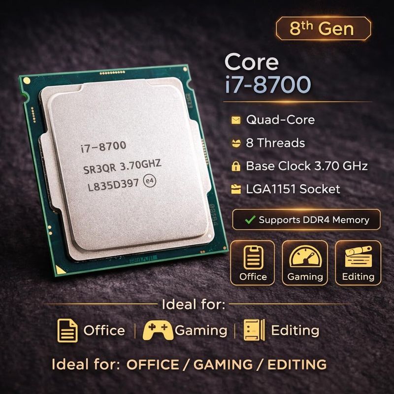 CPU WALA Core i7 8th Gen 4.7 GHz Processor - Image 3